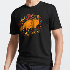A Fat Red Cat Active T-Shirt