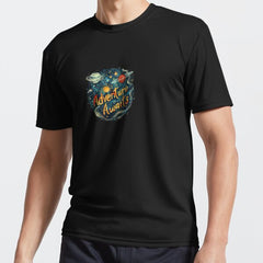 Celestial Adventure Awaits Whimsical Cosmos Active T Shirt