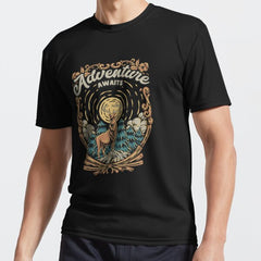 Adventure Awaits In The Forest Active T Shirt