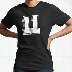 11 shirt number college style football soccer number Active T-Shirt