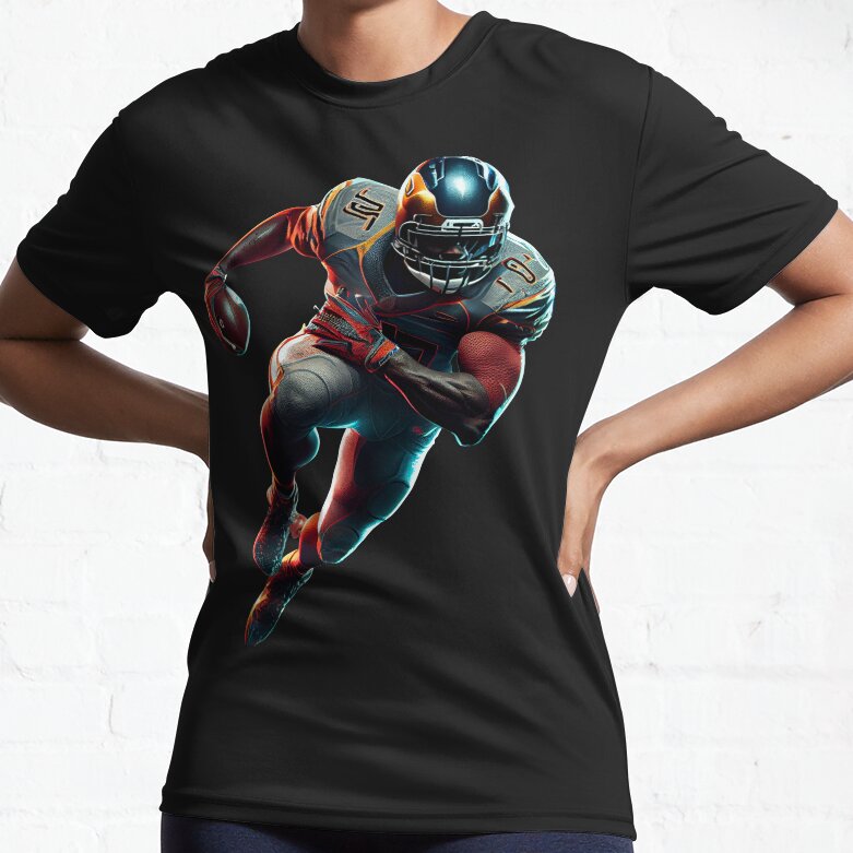 American Football Player Active T-Shirt