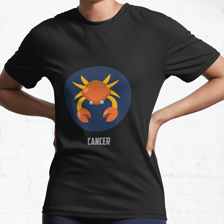 Zodiac Cancer Sign Active T-Shirt