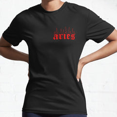 Aries red Active T-Shirt