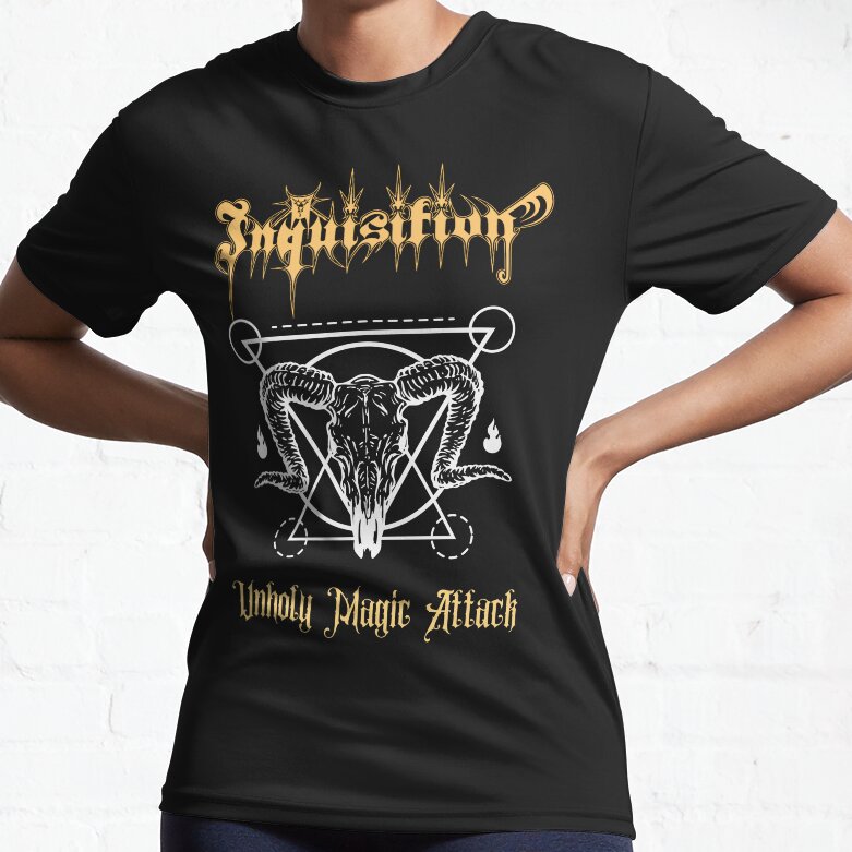 Inquisition- Unholy Magic Attack Colombia Anxious Death Active T-Shirt