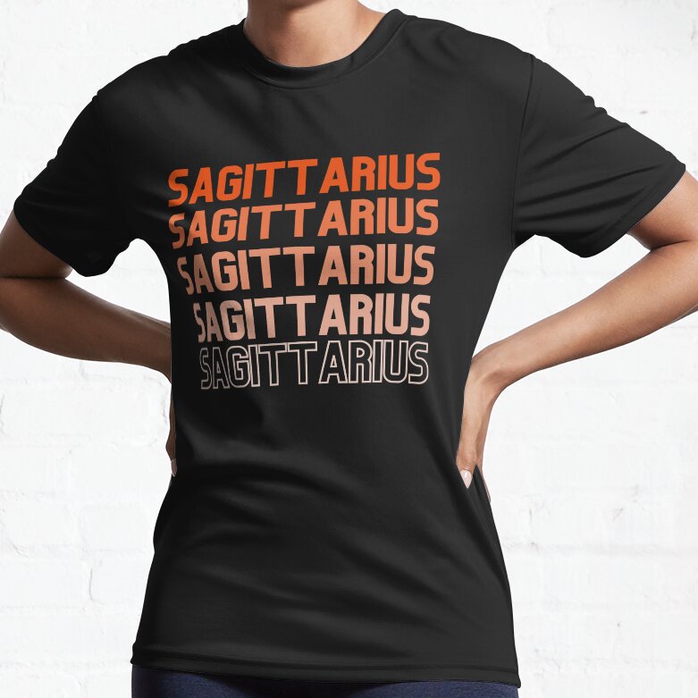 Fading Sagittarius Zodiac Sign Active T-Shirt