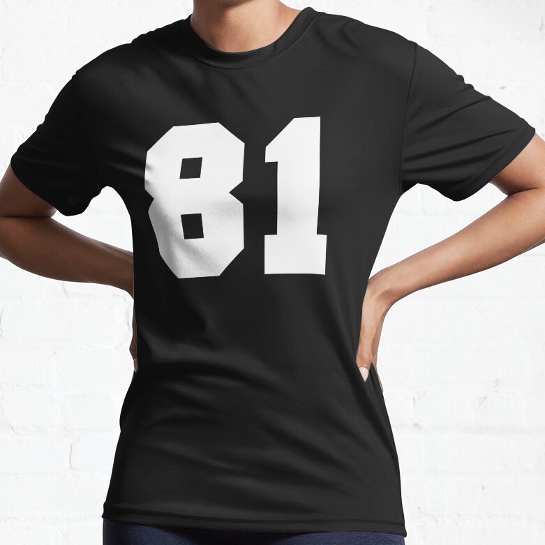 81 Number Cleveland Sports Eighty-One Brown Jersey Active T-Shirt