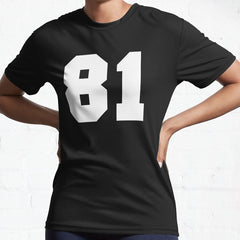 81 Number Cleveland Sports Eighty-One Brown Jersey Active T-Shirt
