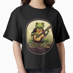 Banjo Frog Vintage Boxy T Shirt