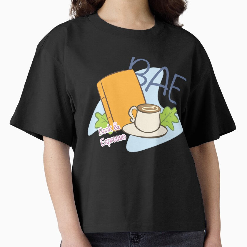 Bae Book Espresso Boxy T Shirt