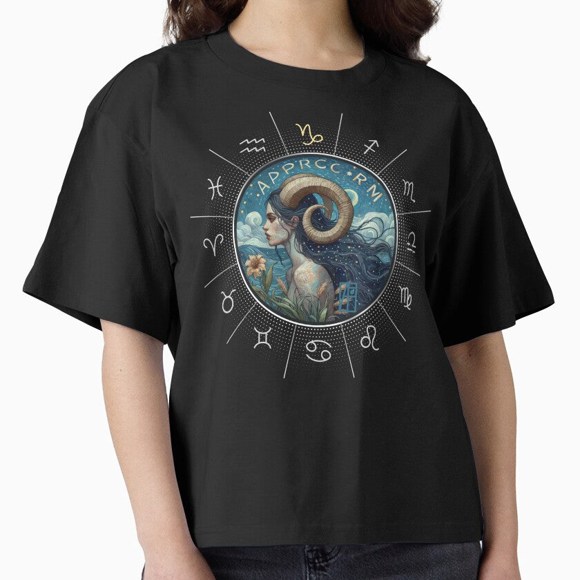 ZODIAC Capricorn - Astrological CAPRICORN - CAPRICORN - ZODIAC sign - Van Gogh style - 14 Boxy T-Shirt