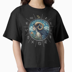 ZODIAC Capricorn - Astrological CAPRICORN - CAPRICORN - ZODIAC sign - Van Gogh style - 14 Boxy T-Shirt