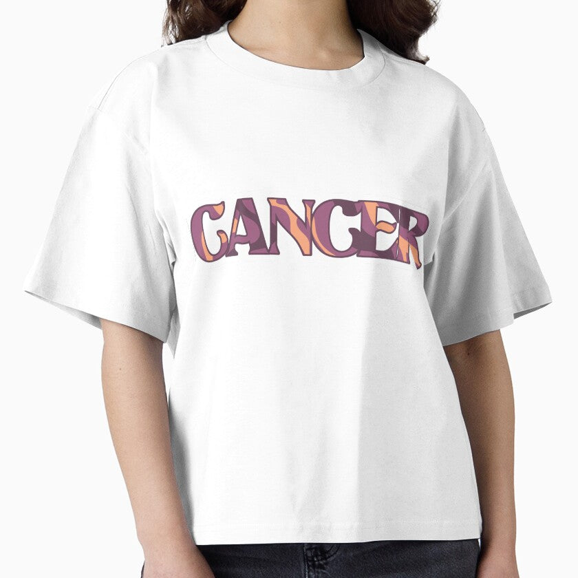 Groovy Cancer Swirl Boxy T-Shirt