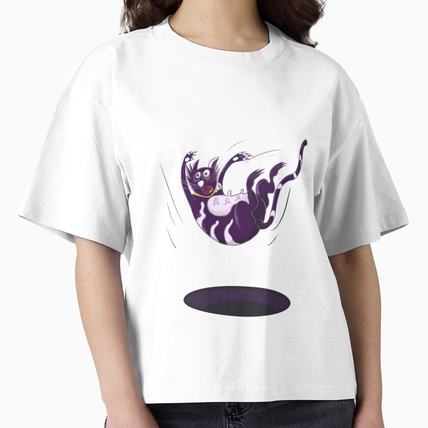 Black cat Boxy T-Shirt
