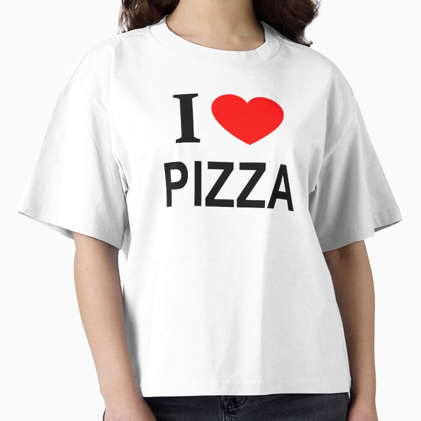 I ❤️ PIZZA I LOVE PIZZA I HEART PIZZA Boxy T-Shirt