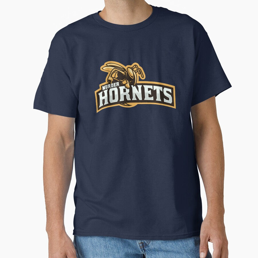 "Murder Hornets" Mock Sports Team Classic T-Shirt