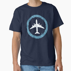Aviation Vibes Retro Flight Silhouette Classic T Shirt