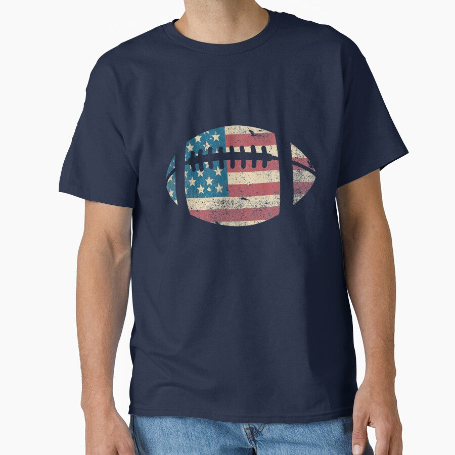 American Football Patriotic Sports Classic T-Shirt