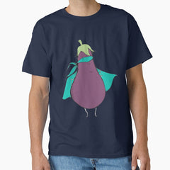 Aubergine Superhero Classic T-Shirt