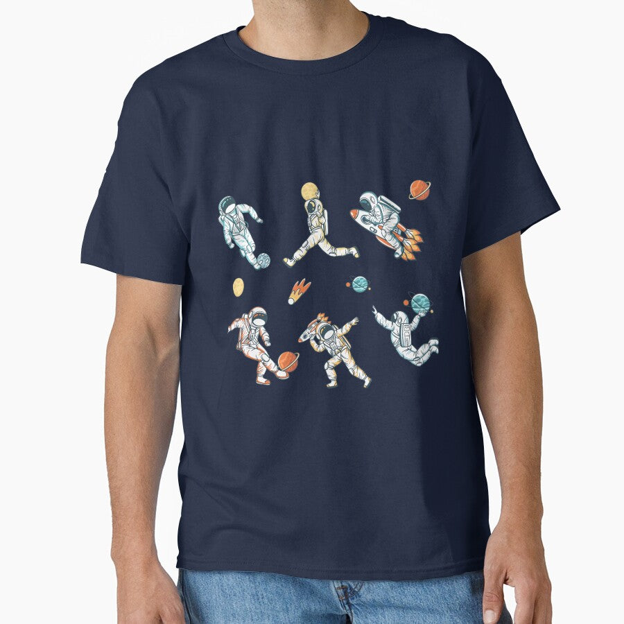 Astronauts sports activities Classic T-Shirt