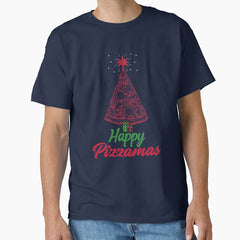 Happy Pizzamas. Funny Christmas for Pizza Lovers Classic T-Shirt