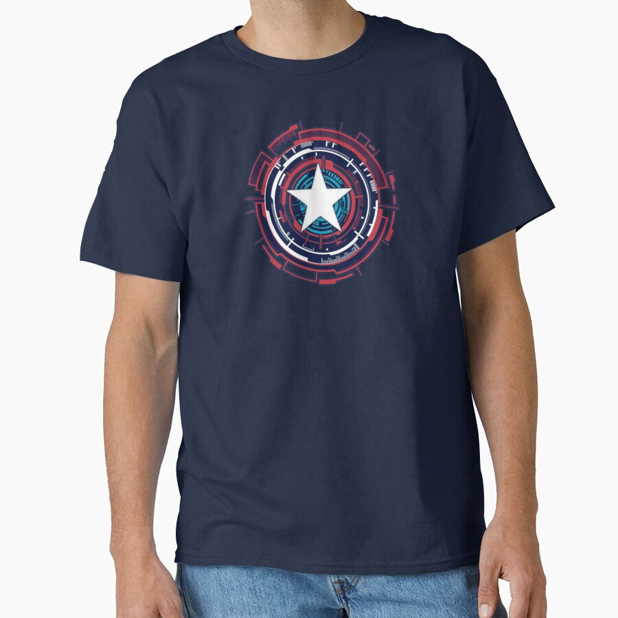 America Hero Futuristic Logo Classic T-Shirt