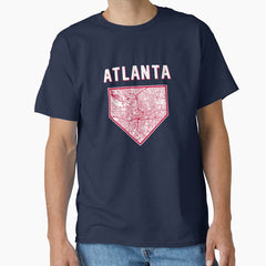 Atlanta Baseball City Home Map Classic T-Shirt