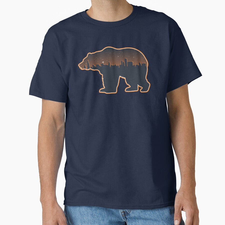 Chicago Bears Chicago Illinois Skyline Classic T-Shirt