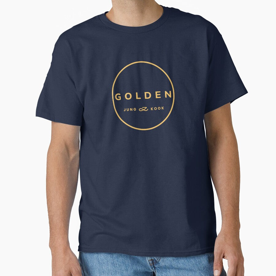 Jungkook Golden Album Circle Logo Jungkook Seven Bts Jungkook Golden Dark Blue Classic T Shirt