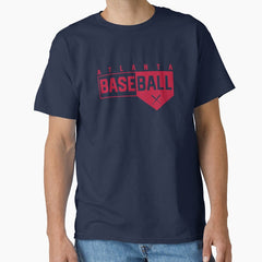 Atlanta Baseball Classic Home Plate Design Graphic Classic T-Shirt
