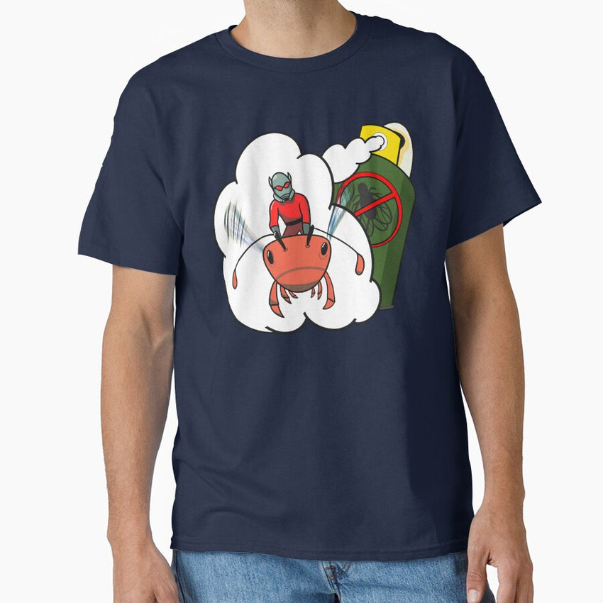 Ant Man Superhero Bug Spray Attack Comic Books Classic T-Shirt