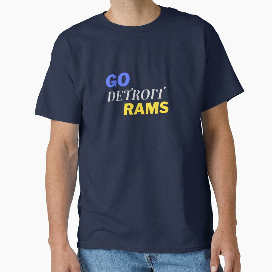 Go Detroit Rams,FCA Champion, LA Rams, Game Day Classic T-Shirt