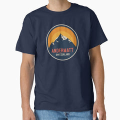Andermatt Switzerland Mountain Design Classic T-Shirt