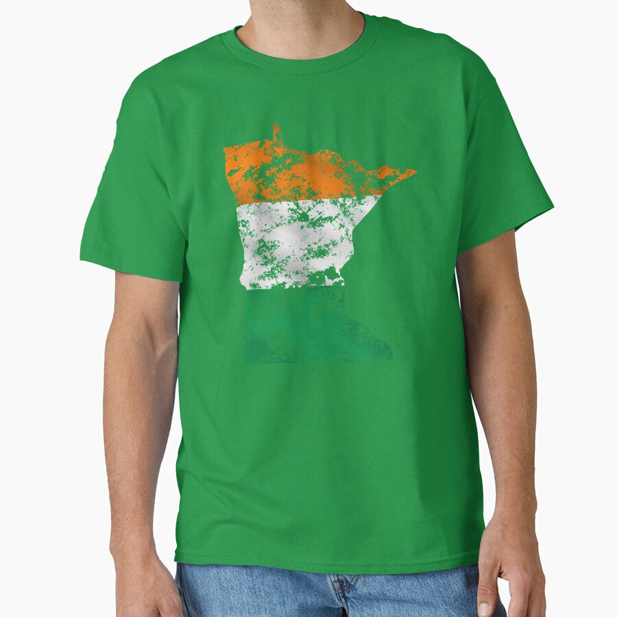 Minnesota Distressed color of shirt Classic T-Shirt