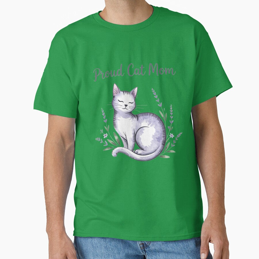 Proud Cat Mom - Cat Lover Design Classic T-Shirt