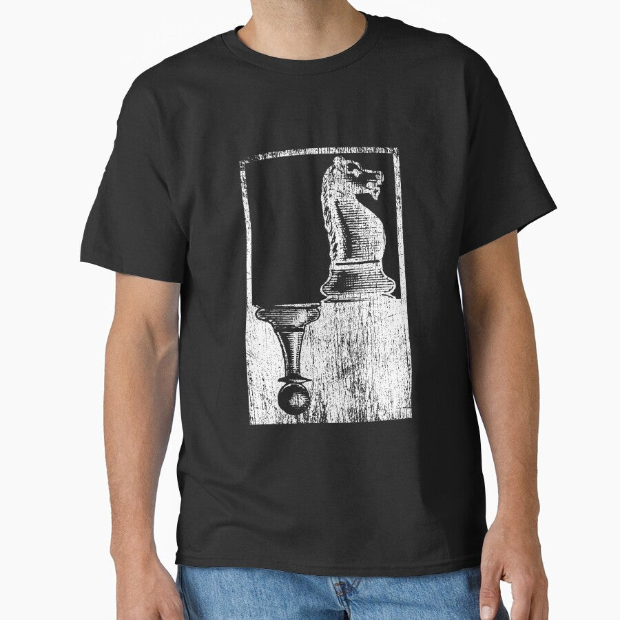 Chess figures farmer horse Classic T-Shirt