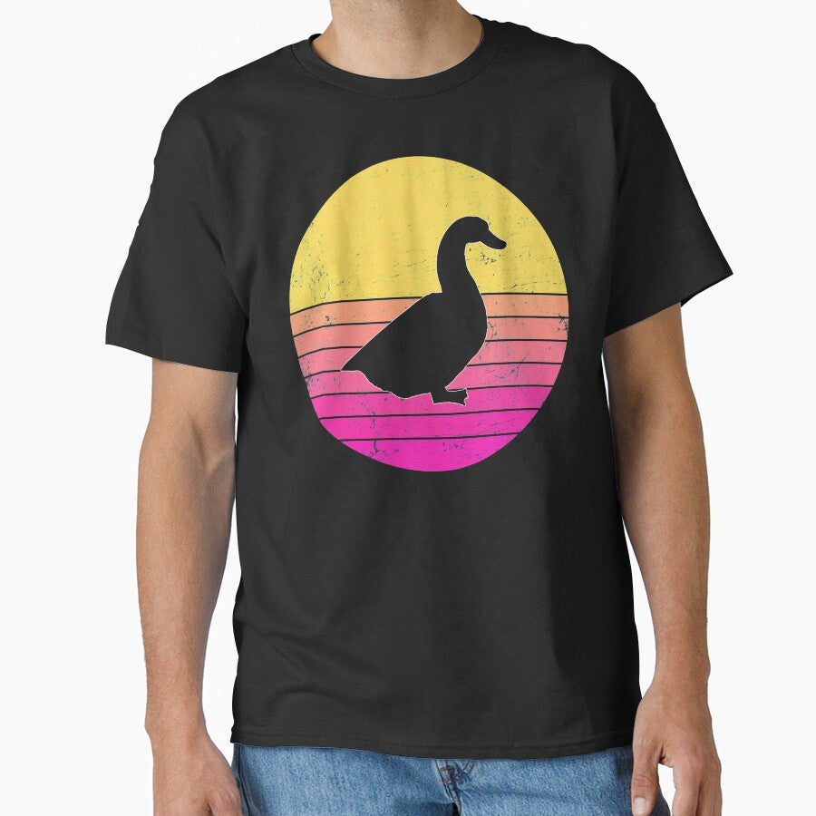 Duck Sunset Vintage Style Classic T Shirt
