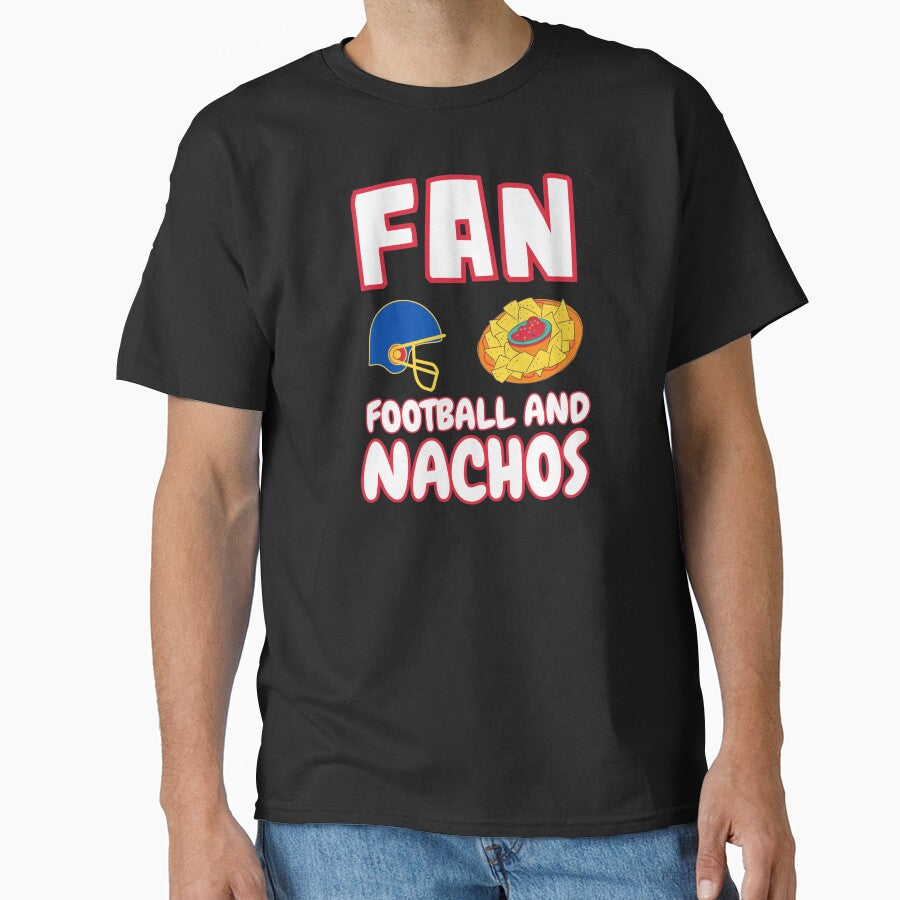 American Football And Nachos | FAN Acronym (Red Outline) Classic T-Shirt