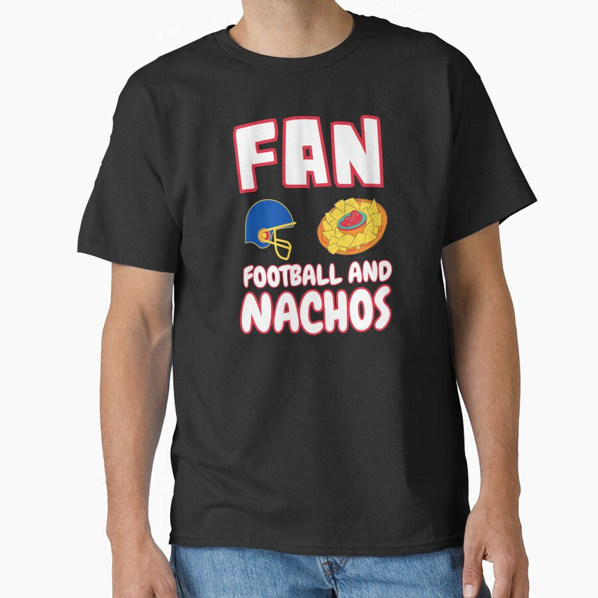 American Football And Nachos | FAN Acronym (Red Outline) Classic T-Shirt