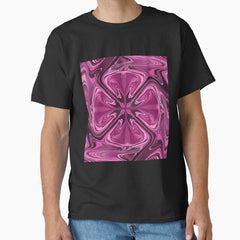 Pink retro flower Classic T-Shirt