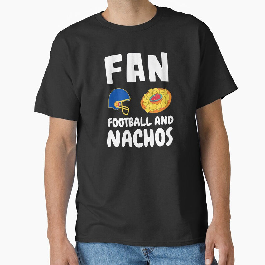 American Football And Nachos Fan Acronym Classic T Shirt
