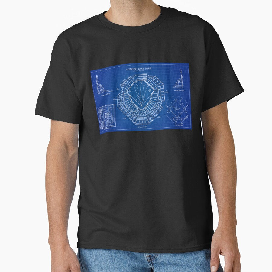 Citizens Bank Park (Blueprint) Classic T-Shirt