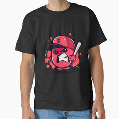 Angry red baseball player icon - Who do I look like? Classic T-Shirt