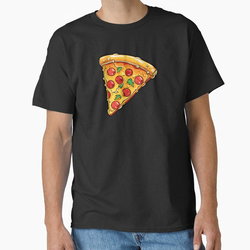Pizza fast food cartoon clip art Classic T-Shirt
