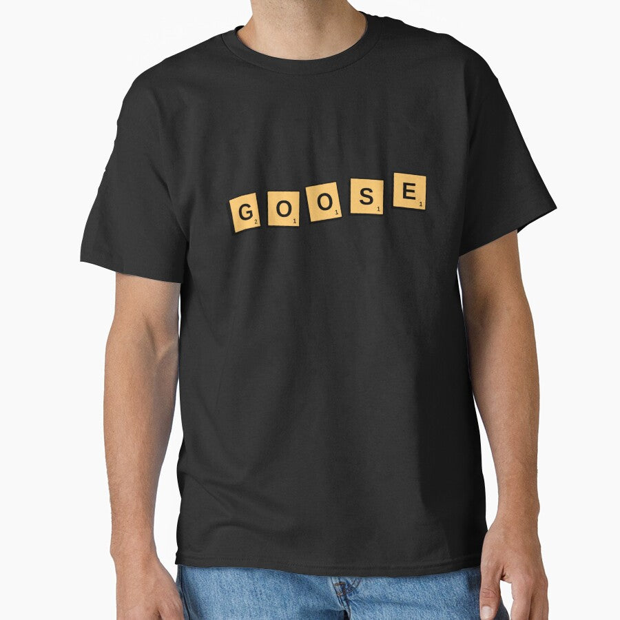 Goose Scrabble Letter Tiles Classic T Shirt