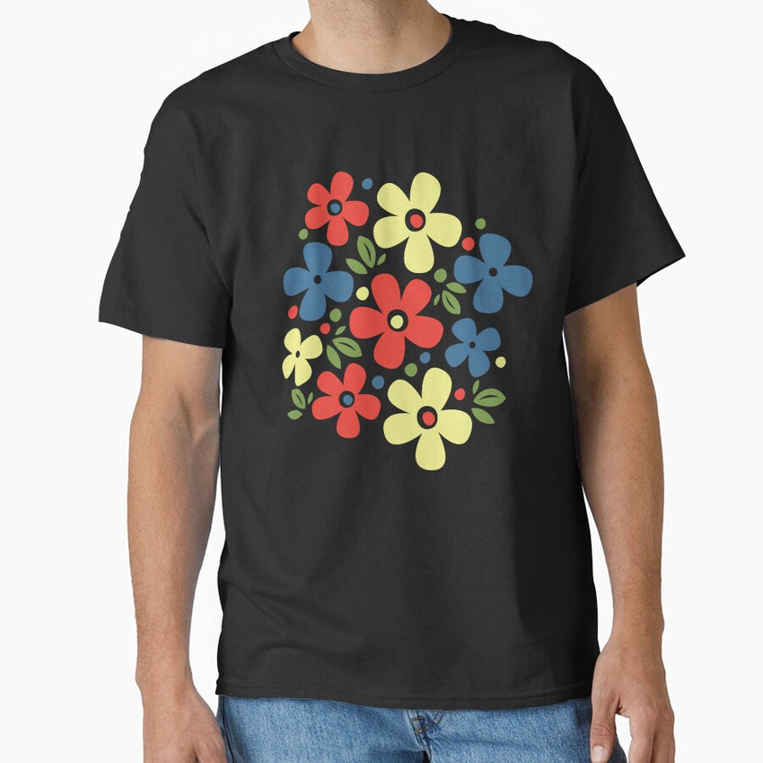 Garden Fresh Mod Flowers Classic T-Shirt
