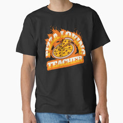 Pizza Loving Teacher Classic T-Shirt