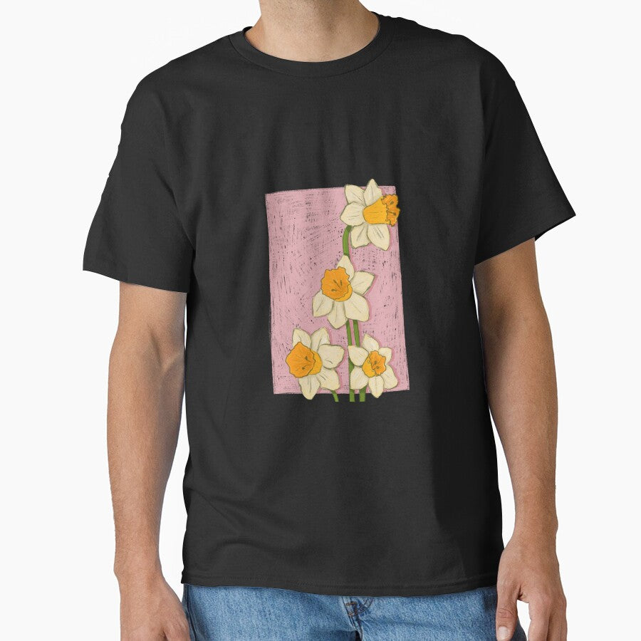 Daffodils Drawing Classic T Shirt