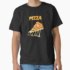 A slice of vegetable and cheese pizza Classic T-Shirt