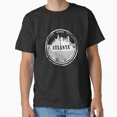 ATLANTA Distress Graphic Skyline Design Classic T-Shirt