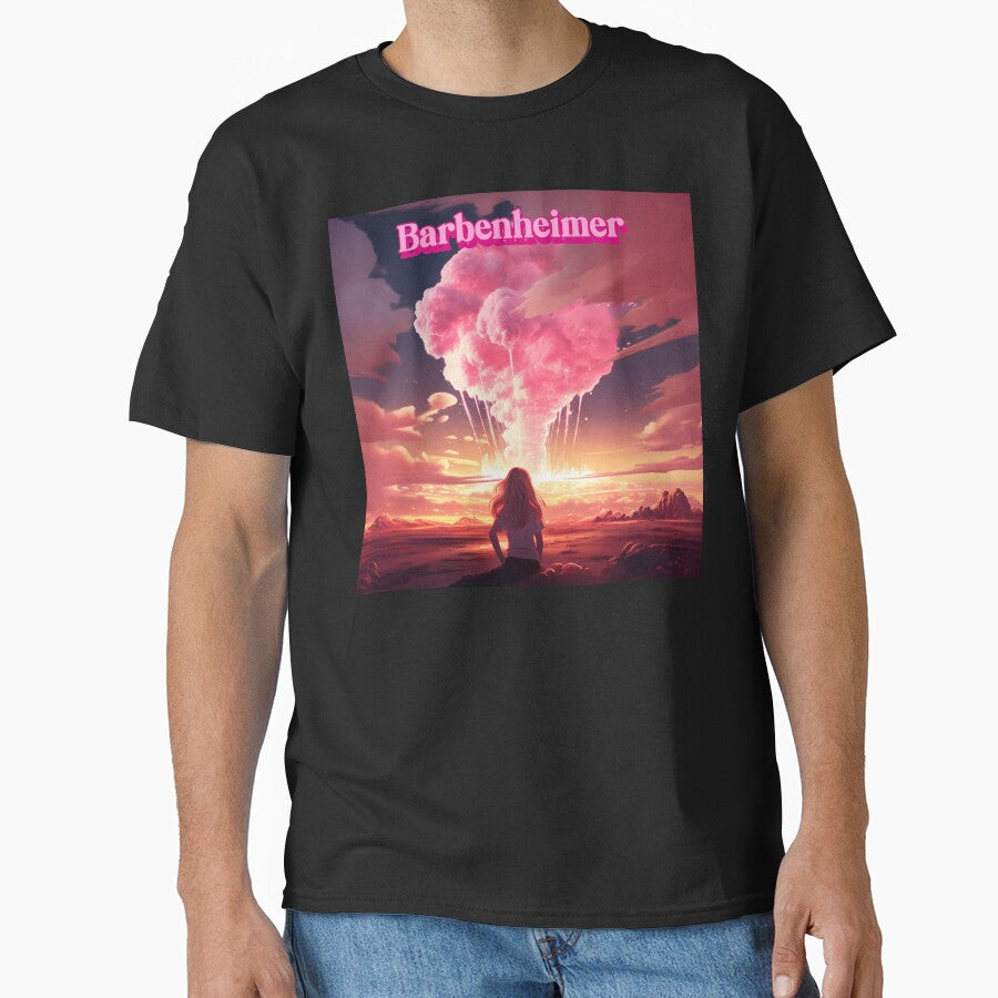 Barbenheimer Nuclear Explosion Scenery Classic T Shirt